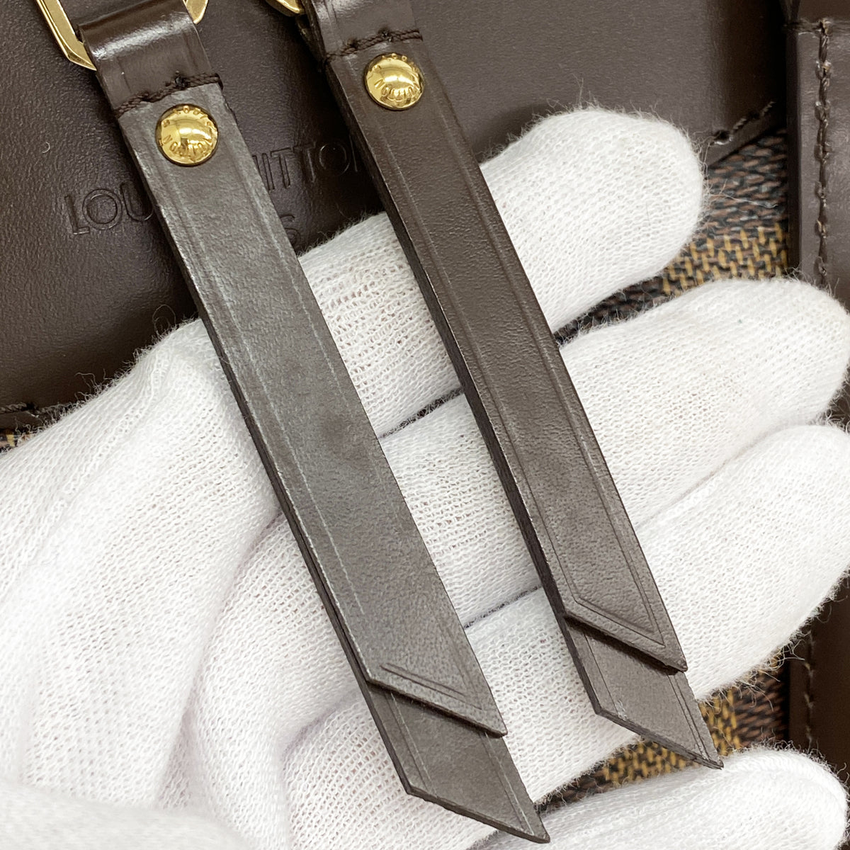 【6hf5963-k】ルイヴィトン ハンドバッグ ダミエ ウェストミンスターPM N41102 エベヌ【中古】レディース