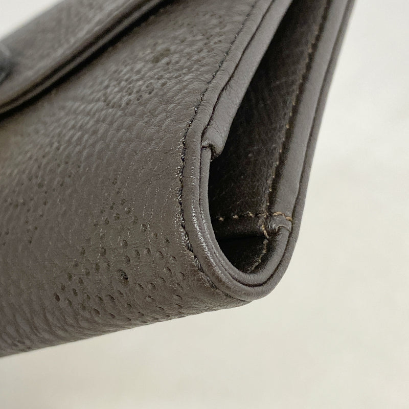 【6hf5965-k】ルイヴィトン 三つ折り長財布 マヒナ ポルトフォイユ アメリア M95968 ショコラ【中古】レディース