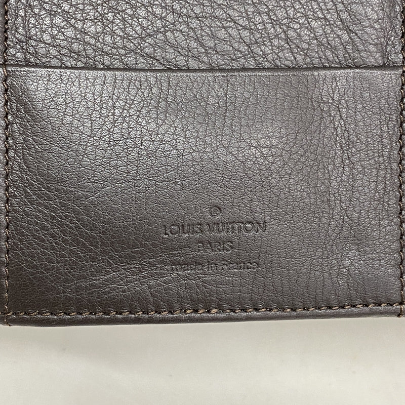 【6hf5965-k】ルイヴィトン 三つ折り長財布 マヒナ ポルトフォイユ アメリア M95968 ショコラ【中古】レディース