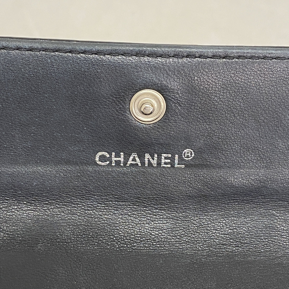 【6hf5966-k】シャネル コインケース チョコバー パテントレザー ブラック シルバー金具【中古】レディース