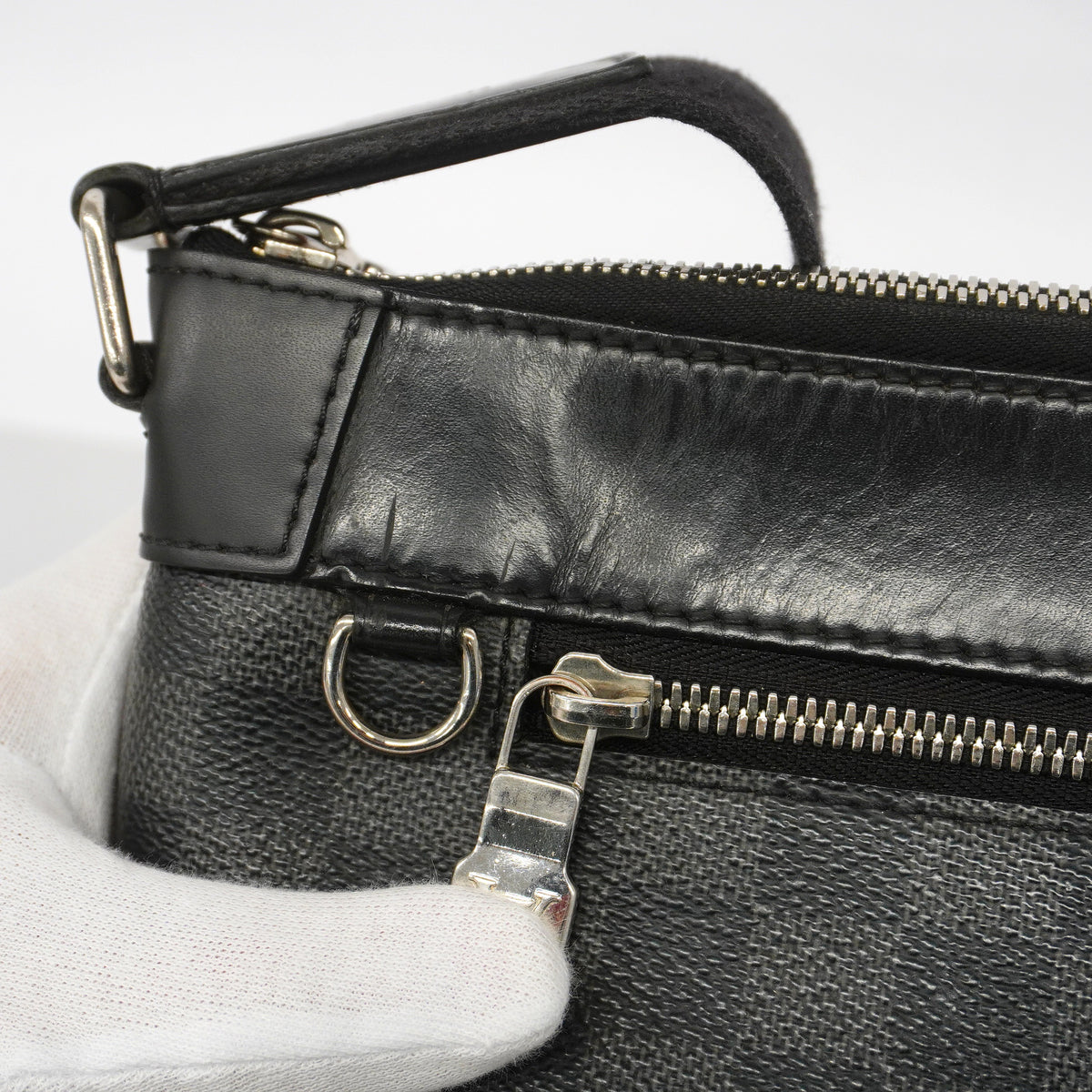 【6hf5971】ルイヴィトン ショルダーバッグ ダミエ・グラフィット ミックPM NM N40003 ブラック グレー【中古】メンズ