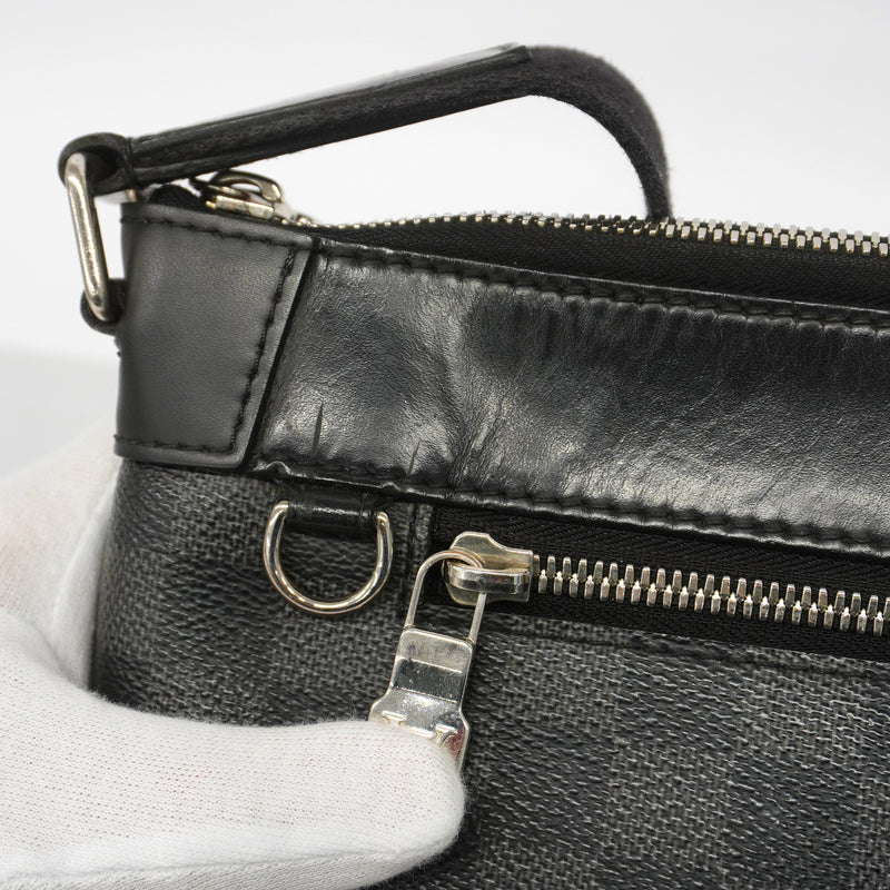 【6hf5971】ルイヴィトン ショルダーバッグ ダミエ・グラフィット ミックPM NM N40003 ブラック グレー【中古】メンズ
