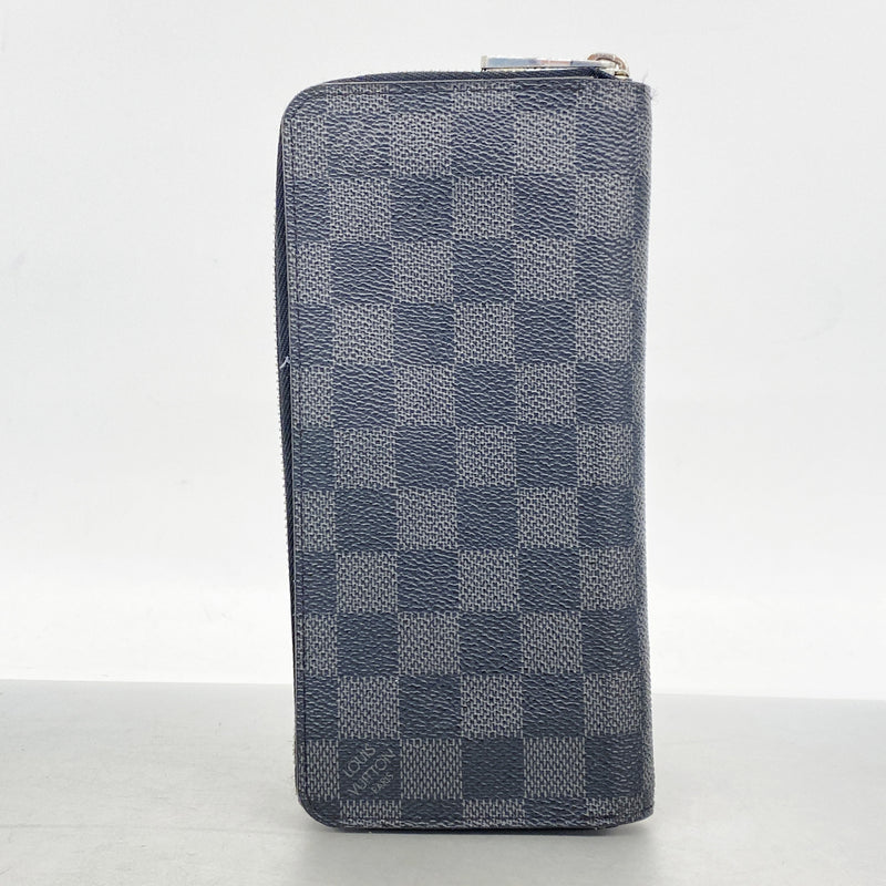 【6hf5985】ルイヴィトン 長財布 ダミエ・グラフィット ジッピーウォレットヴェルティカル N63095 ブラック グレー【中古】メンズ