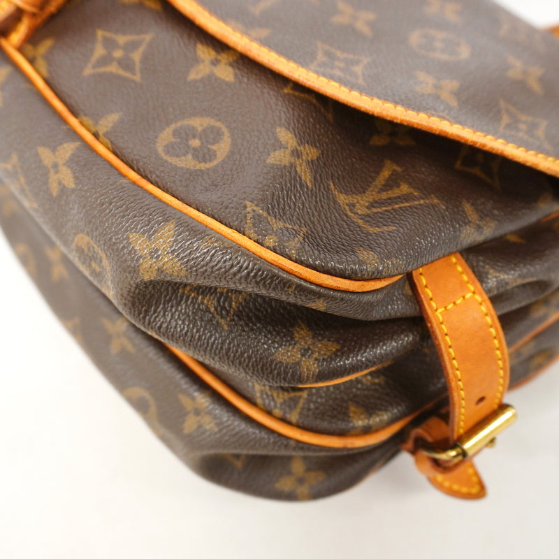 【6hf5989】ルイヴィトン ショルダーバッグ モノグラム ソミュール30 M42256 ブラウン【中古】レディース
