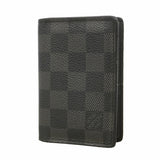 【6hf5995】ルイヴィトン カードケース ダミエ・グラフィット オーガナイザードゥポッシュ N63075 ブラック グレー【中古】メンズ