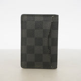 【6hf5995】ルイヴィトン カードケース ダミエ・グラフィット オーガナイザードゥポッシュ N63075 ブラック グレー【中古】メンズ