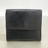 【6hf6004】ルイヴィトン 三つ折り財布 エピ ポルトフォイユエリーズ M63632 ノワール【中古】レディース