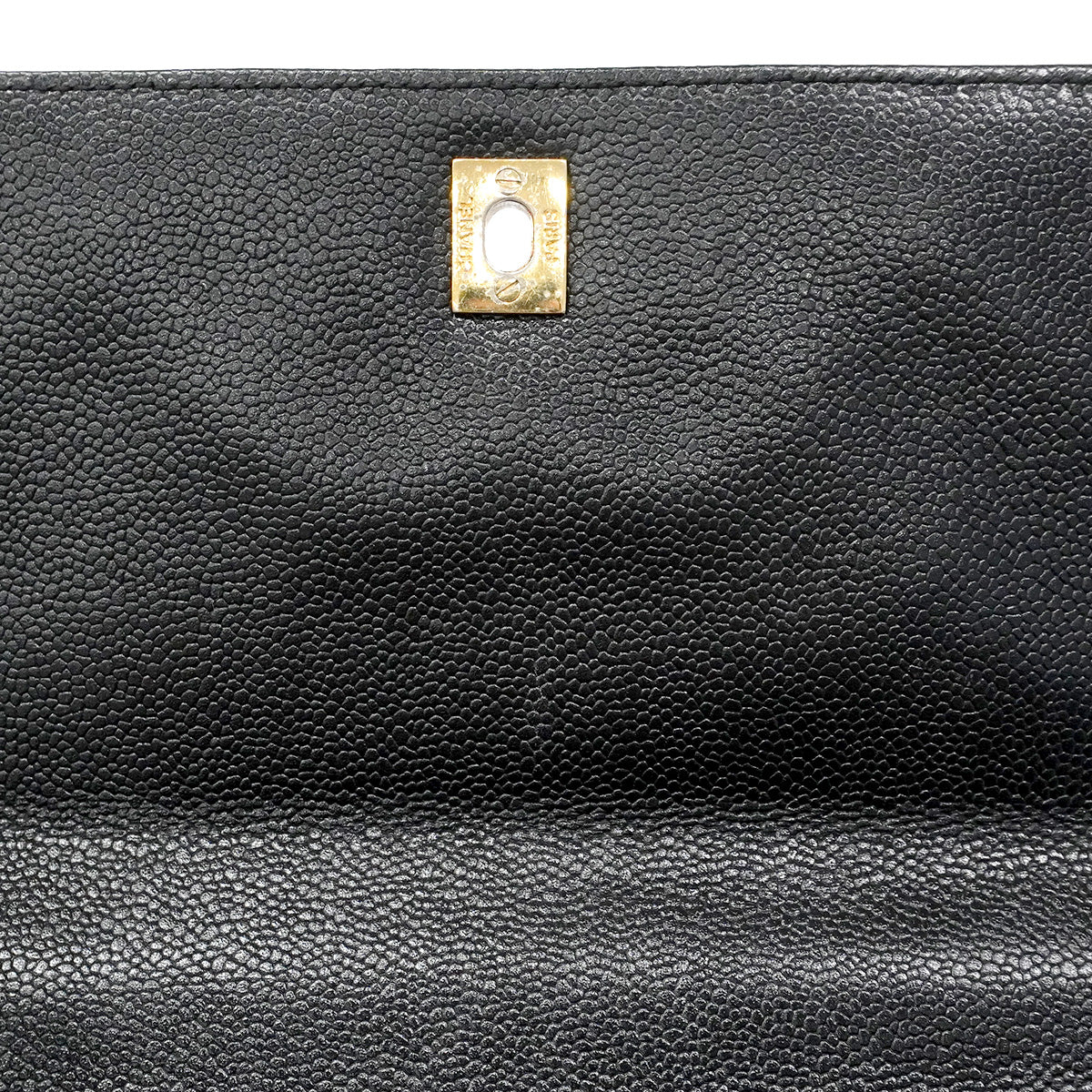 【6hf6011】シャネル ハンドバッグ マトラッセ キャビアスキン ブラック ゴールド金具【中古】レディース