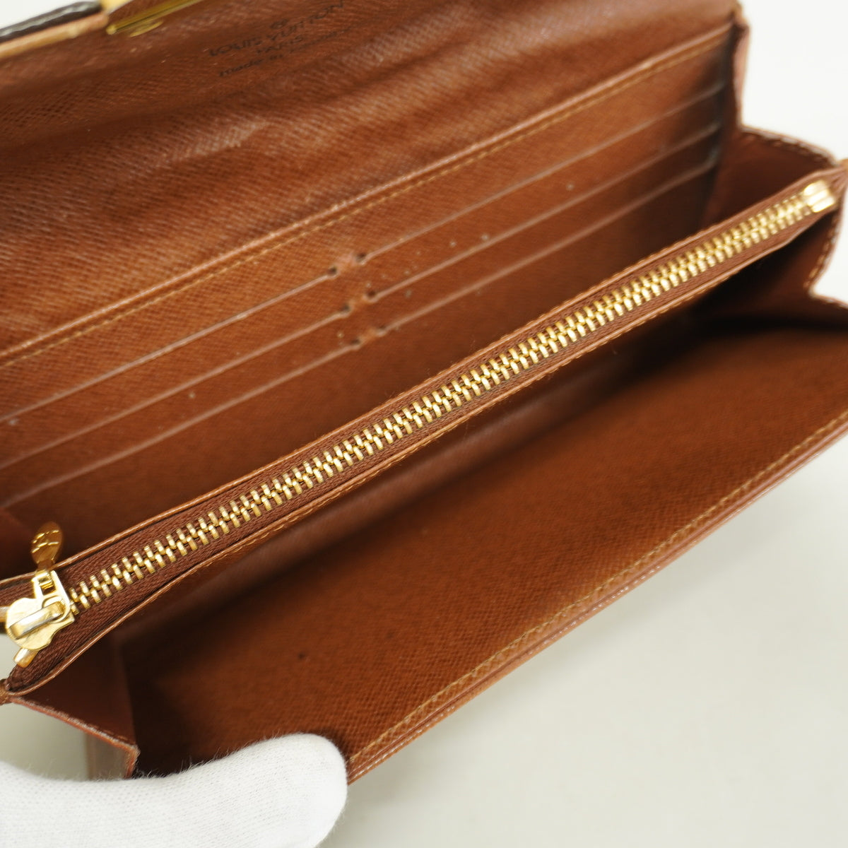 【6hf6015-k】ルイヴィトン 長財布 モノグラム・エトワール ポルトフォイユサラ M66556 ブラウン【中古】レディース
