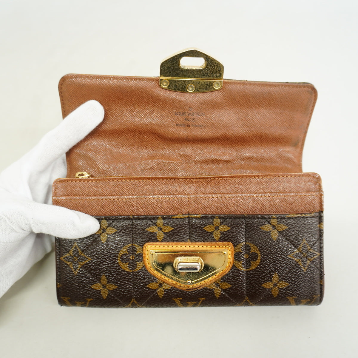 【6hf6015-k】ルイヴィトン 長財布 モノグラム・エトワール ポルトフォイユサラ M66556 ブラウン【中古】レディース