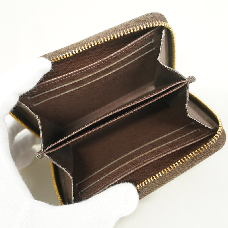 【6hf6017-k】ルイヴィトン コインケース ダミエ ジッピーコインパース N63070 エベヌ【中古】メンズ レディース ユニセックス