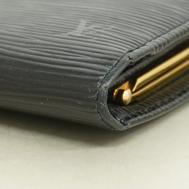 【6hf6019-k】ルイヴィトン 財布 エピ ポルトモネビエヴィエノワ M63242 ノワール【中古】レディース