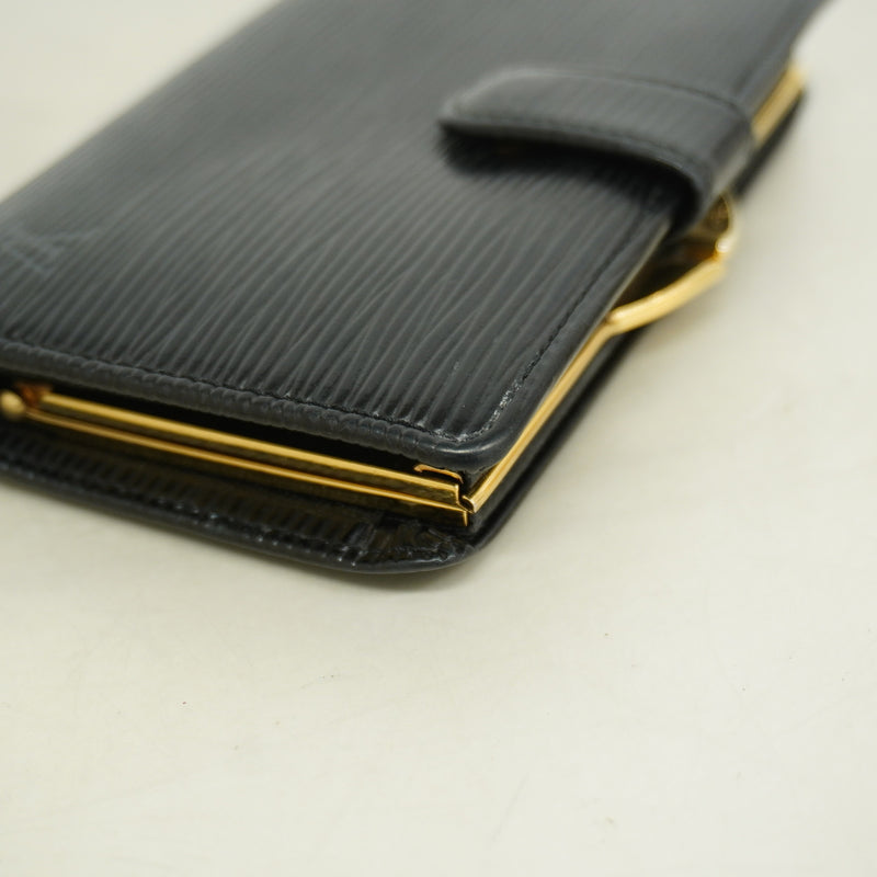 【6hf6019-k】ルイヴィトン 財布 エピ ポルトモネビエヴィエノワ M63242 ノワール【中古】レディース
