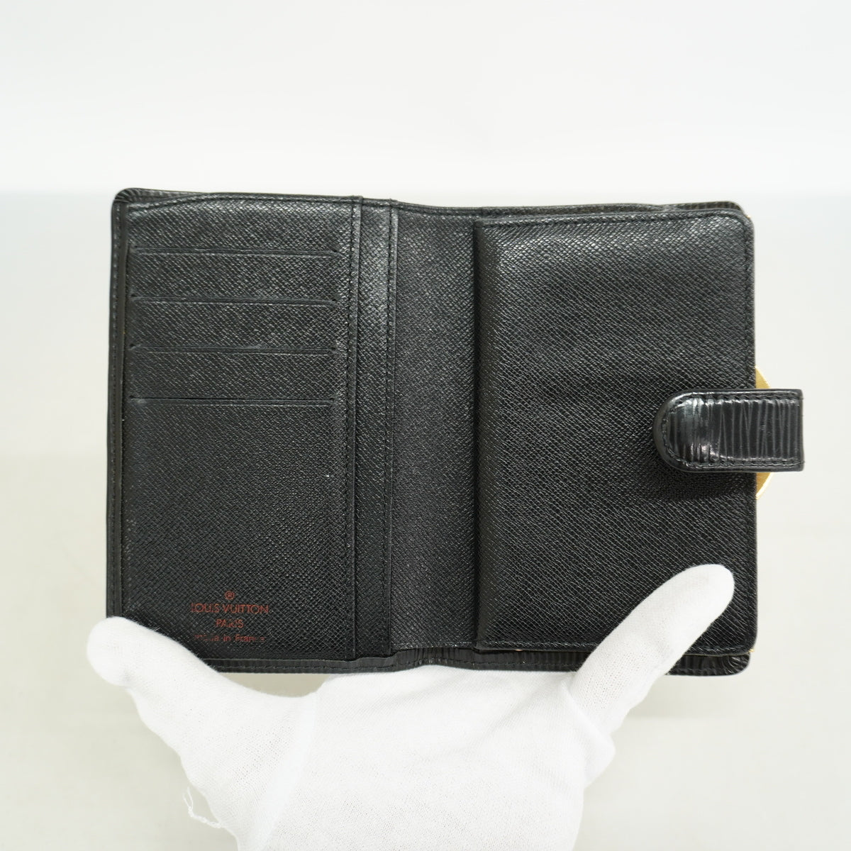 【6hf6019-k】ルイヴィトン 財布 エピ ポルトモネビエヴィエノワ M63242 ノワール【中古】レディース