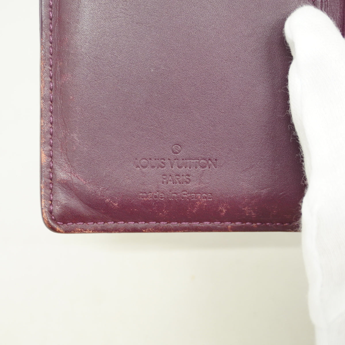 【6hf6020-k】ルイヴィトン 財布 ヴェルニ ポルトモネビエヴィエノワ M93574 ヴィオレット【中古】レディース