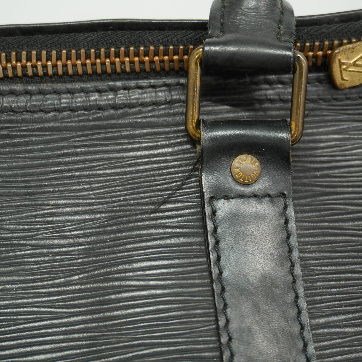 【6hf6025】ルイヴィトン ボストンバッグ エピ キーポル50 M42962 ノワール【中古】メンズ レディース ユニセックス