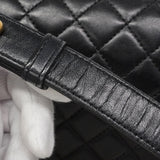 【6hf6032】シャネル ショルダーバッグ ボーイシャネル チェーンショルダー ラムスキン ブラック ゴールド金具【中古】レディース