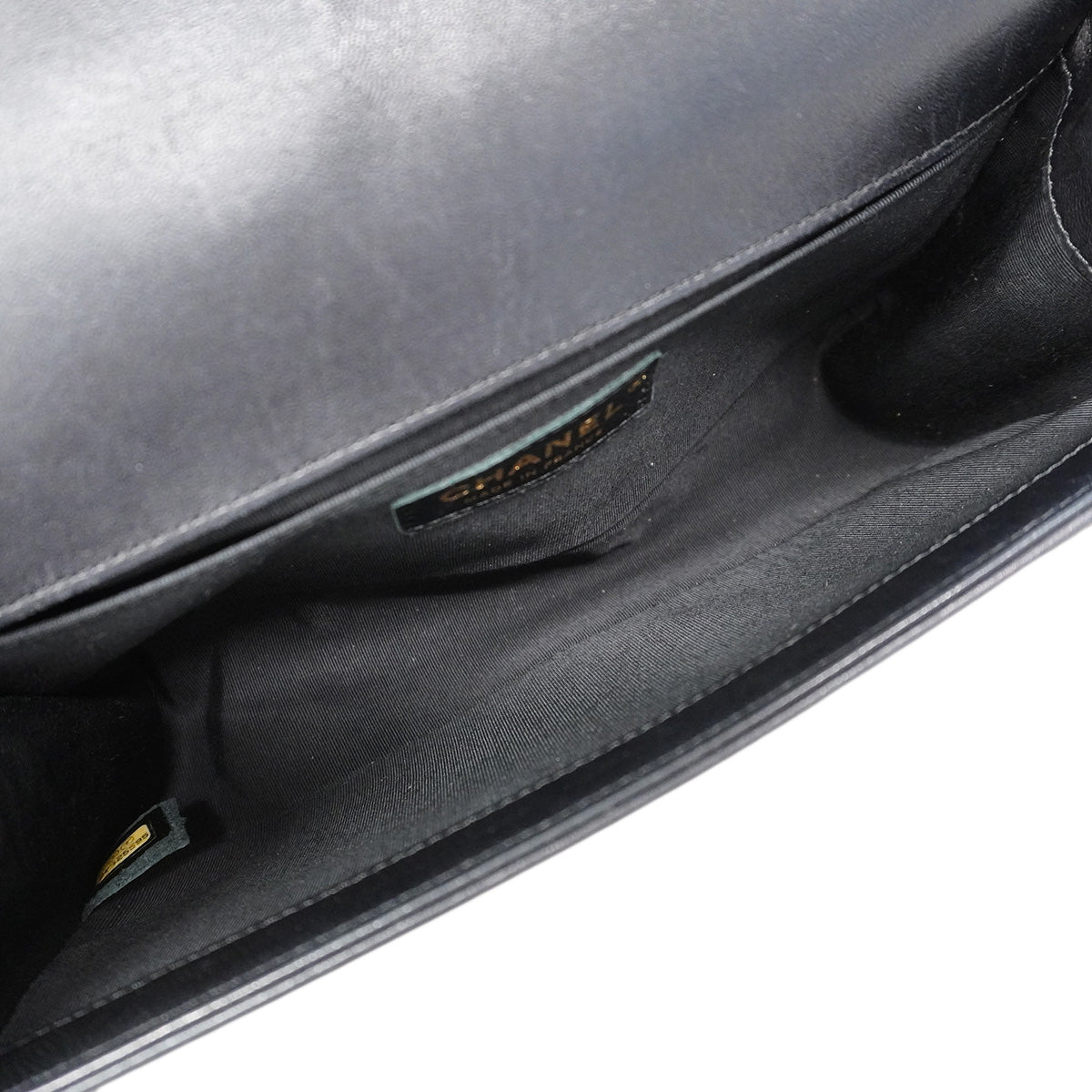 【6hf6032】シャネル ショルダーバッグ ボーイシャネル チェーンショルダー ラムスキン ブラック ゴールド金具【中古】レディース