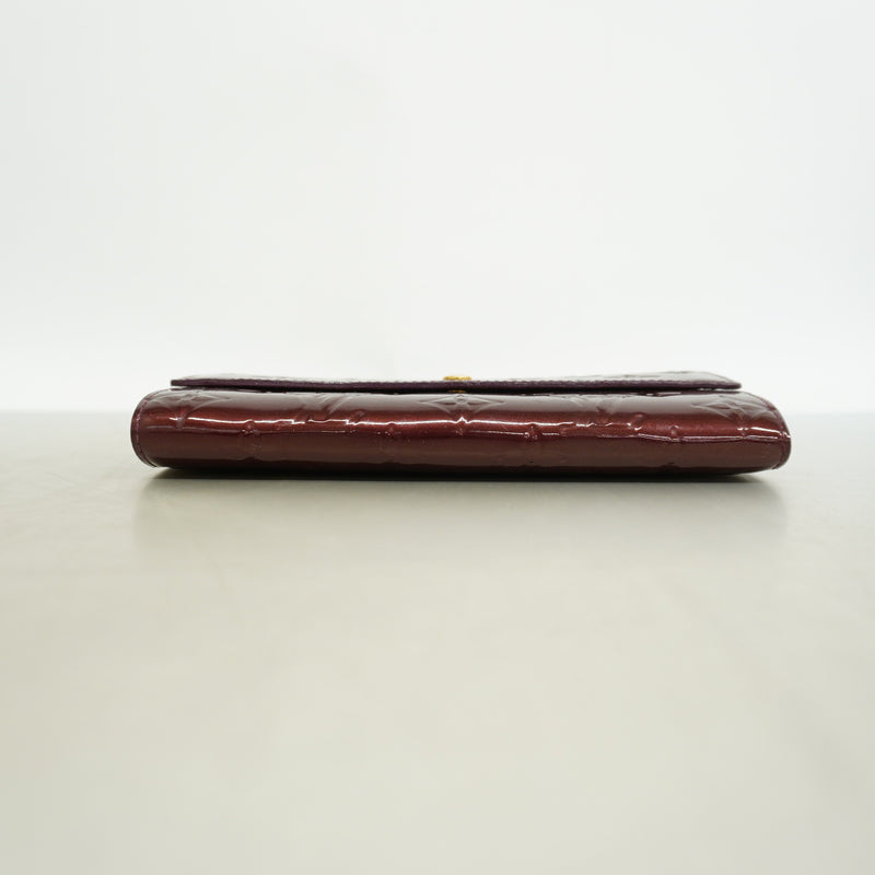 【6hf6041】ルイヴィトン 長財布 ヴェルニ ポルトフォイユサラ M91521 ルージュフォーヴィスト【中古】レディース