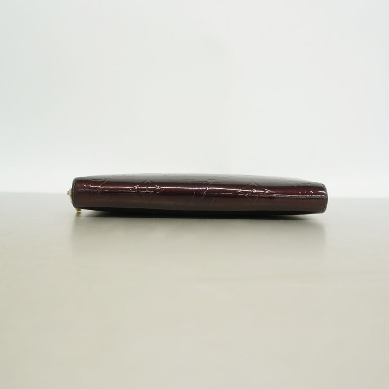 【6hf6048-k】ルイヴィトン 長財布 ヴェルニ ジッピーウォレット M93522 アマラント【中古】レディース