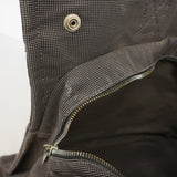 【6hf6051】エルメス トートバッグ エールラインMM ナイロン グレー シルバー金具【中古】メンズ レディース ユニセックス