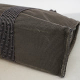【6hf6051】エルメス トートバッグ エールラインMM ナイロン グレー シルバー金具【中古】メンズ レディース ユニセックス