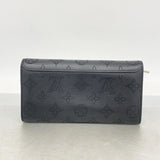【6hf6064】ルイヴィトン 長財布 マヒナ ポルトフォイユイリス M60143 ノワール【中古】レディース