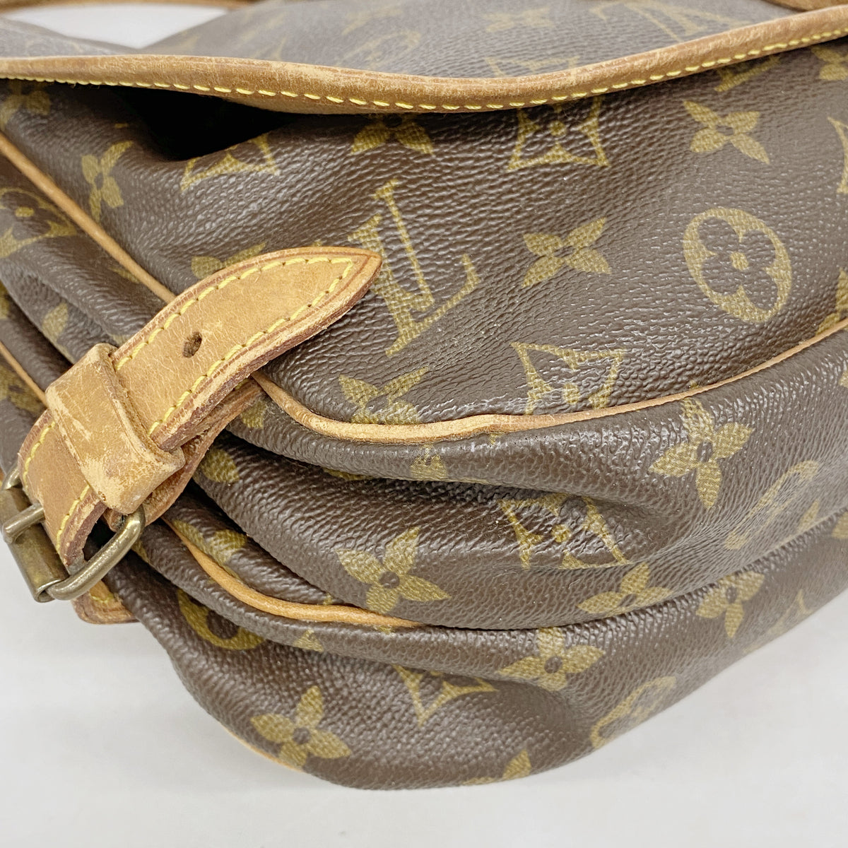 【6hf6068】ルイヴィトン ショルダーバッグ モノグラム ソミュール30 M42256 ブラウン【中古】レディース