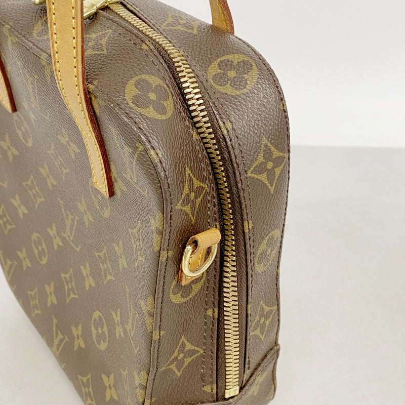 【6hf6072】ルイヴィトン ハンドバッグ モノグラム スポンティーニ M47500 ブラウン 2wayバッグ【中古】レディース