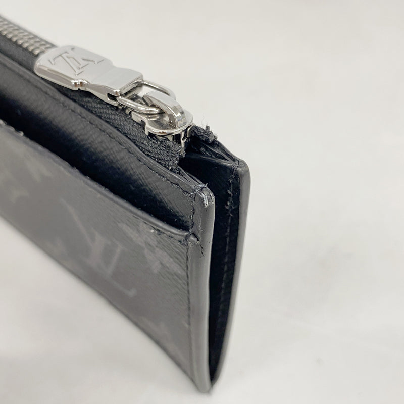 【6hf6074】ルイヴィトン コインケース モノグラム・エクリプス リバース コインカードホルダー M69533 グレー ブラック【中古】メンズ