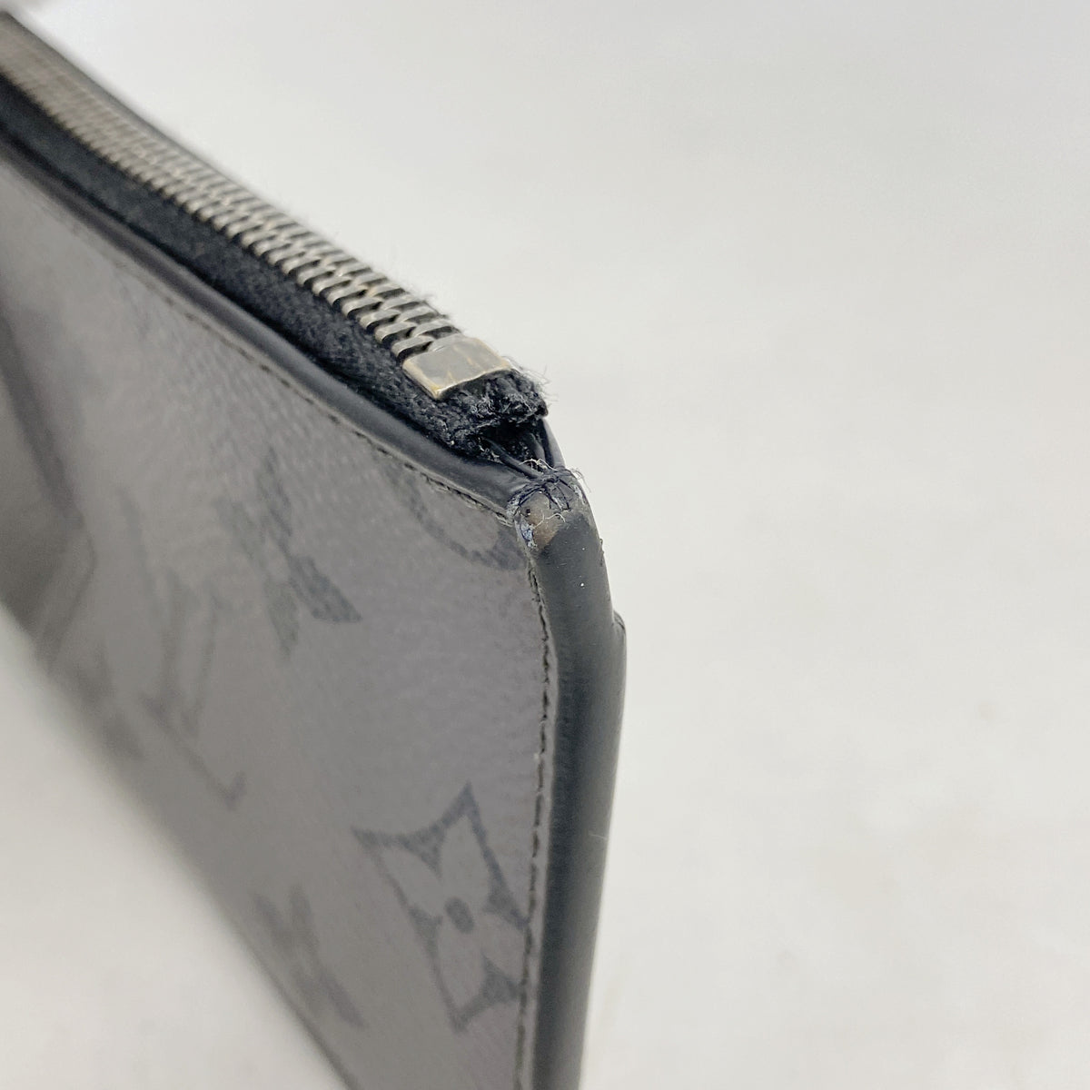 【6hf6074】ルイヴィトン コインケース モノグラム・エクリプス リバース コインカードホルダー M69533 グレー ブラック【中古】メンズ