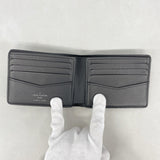 【6hf6075】ルイヴィトン 札入れ モノグラム・エクリプス ポルトフォイユスレンダー M62294 ブラック【中古】メンズ