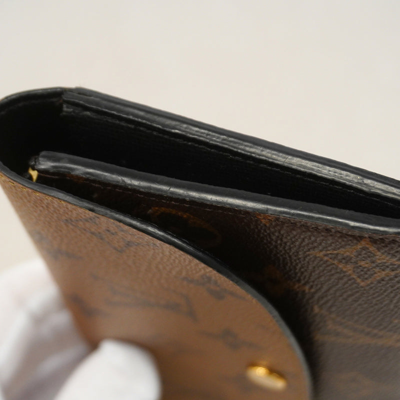 【6hf6086】ルイヴィトン 長財布 モノグラム・リバース ポルトフォイユ エミリー M82157 ブラウン【中古】レディース