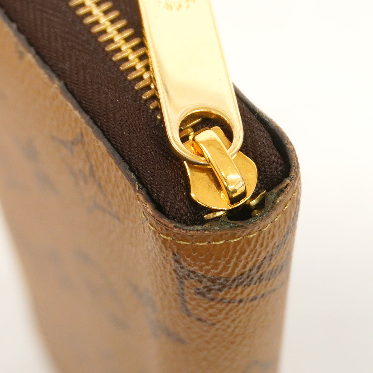 【6hf6087】ルイヴィトン 長財布 モノグラム・リバース ジッピーウォレット M82444 ブラウン【中古】メンズ レディース ユニセックス