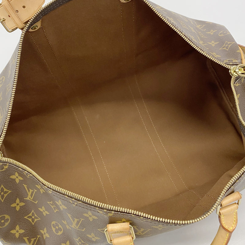 【6hf6089】ルイヴィトン ボストンバッグ モノグラム キーポルバンドリエール50 M41416 ブラウン【中古】メンズ レディース ユニセックス