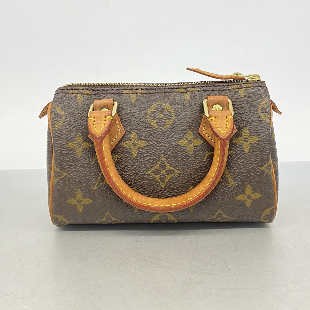 【6hf6090】ルイヴィトン ハンドバッグ モノグラム ミニスピーディ M41534 ブラウン【中古】レディース