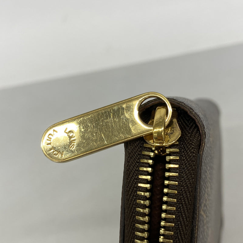 【6hf6097】ルイヴィトン 長財布 モノグラム ジッピーウォレット M42616 ブラウン【中古】レディース