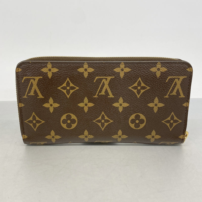【6hf6097】ルイヴィトン 長財布 モノグラム ジッピーウォレット M42616 ブラウン【中古】レディース