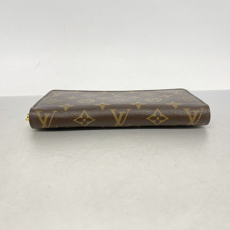 【6hf6097】ルイヴィトン 長財布 モノグラム ジッピーウォレット M42616 ブラウン【中古】レディース