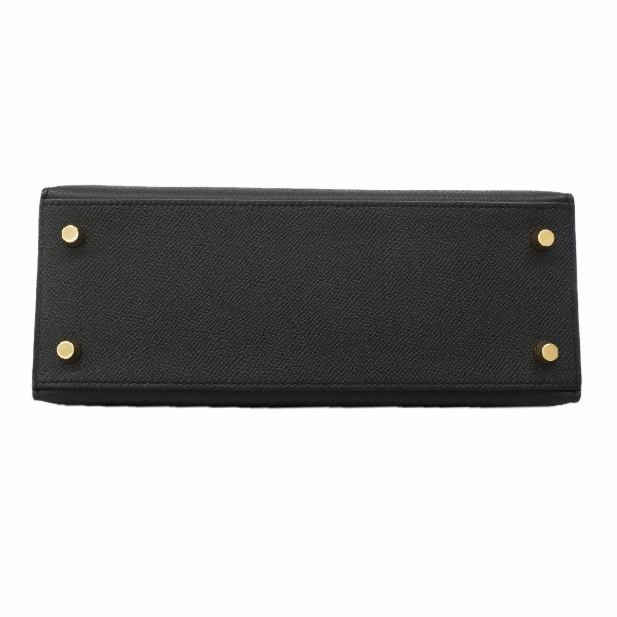 【6hf6099-g】エルメス ハンドバッグ ケリー25 ヴォーエプソン ブラック ゴールド金具 K刻印 2wayバッグ【中古】レディース