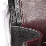 【6hf6120】シャネル ショルダーバッグ デカマトラッセ Wフラップ Wチェーン キャビアスキン ブラック シルバー金具【中古】レディース