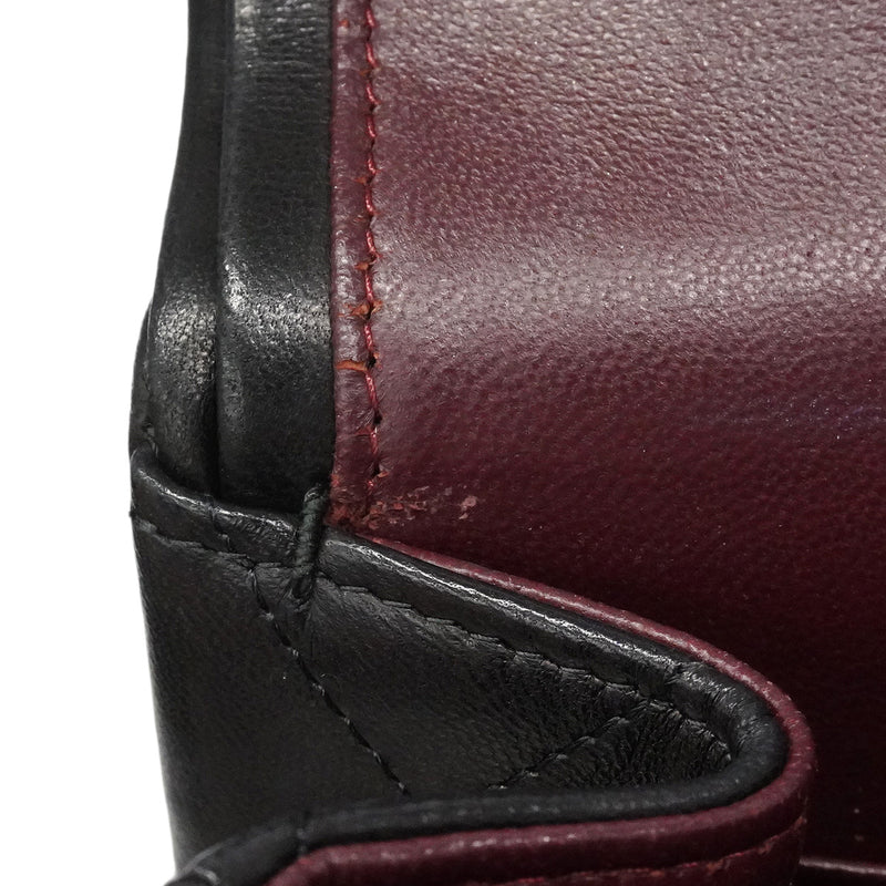 【6hf6123】シャネル ショルダーバッグ デカマトラッセ Wフラップ Wチェーン ラムスキン ブラック ゴールド金具【中古】レディース