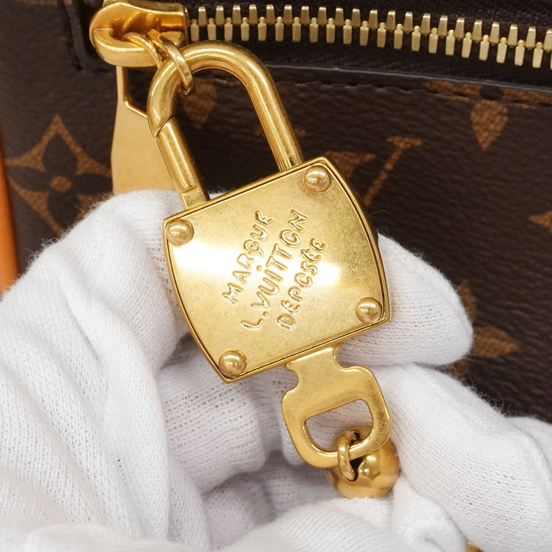 【6hf6125】ルイヴィトン ショルダーバッグ モノグラム･アーカイヴ ミニソフトトランク M14729 ブラウン【中古】レディース