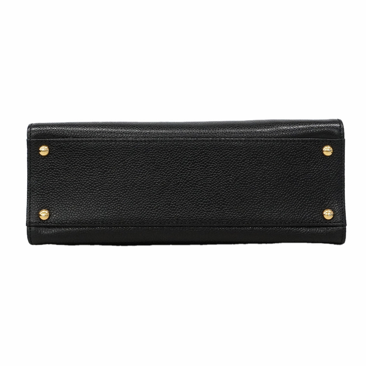 【6hf6126】シャネル ハンドバッグ キャビアスキン ブラック ゴールド金具【中古】レディース