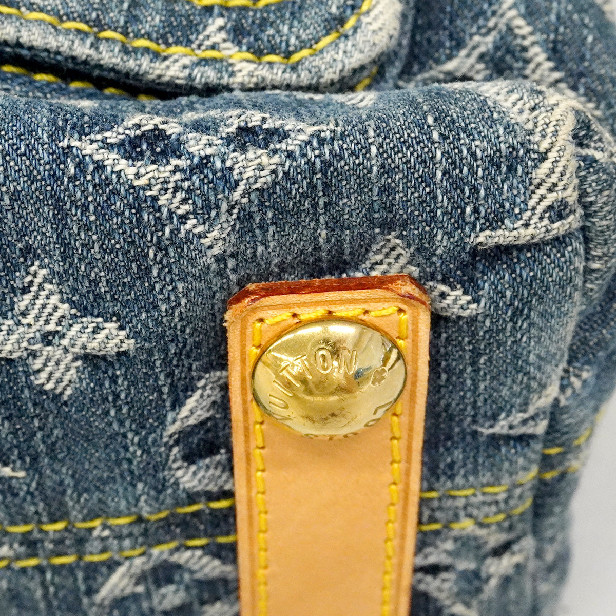 【6hf6132】ルイヴィトン ショルダーバッグ モノグラム・デニム バギーPM M95049 ブルー【中古】レディース
