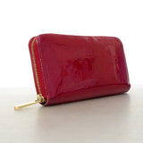 【6hf6135】ルイヴィトン 長財布 ヴェルニ ジッピーウォレット M91981 ポムダムール【中古】レディース