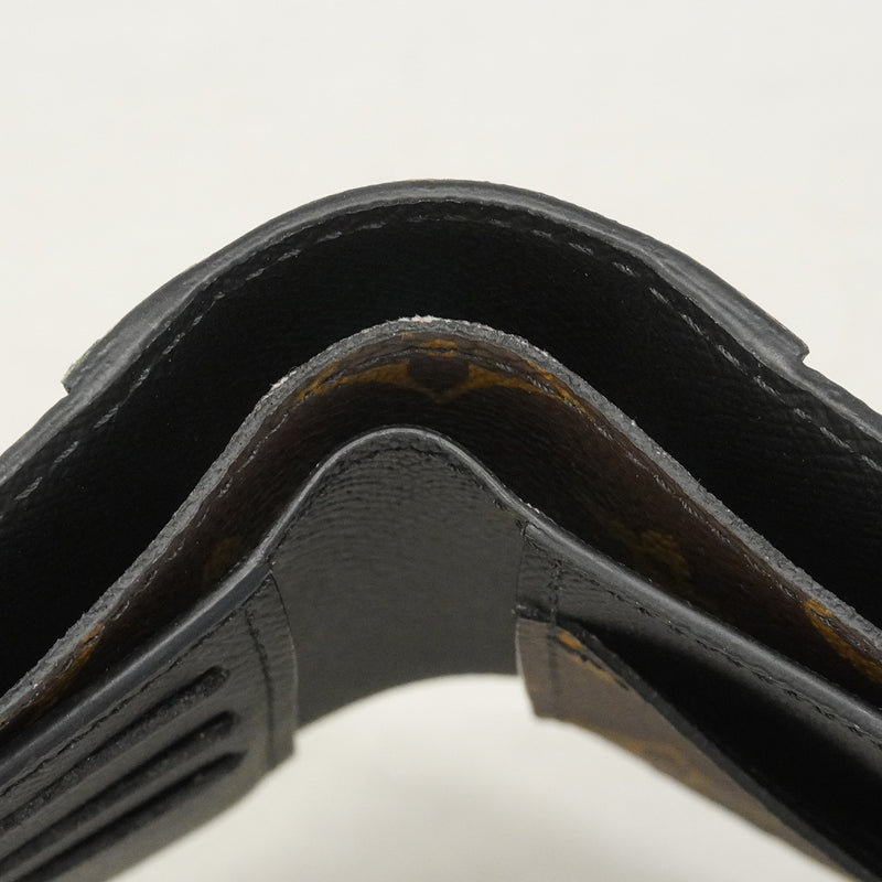 【6hf6136】ルイヴィトン 札入れ モノグラム・マカサー ポルトフォイユミュルティプル M69408 ブラウン ブラック【中古】メンズ