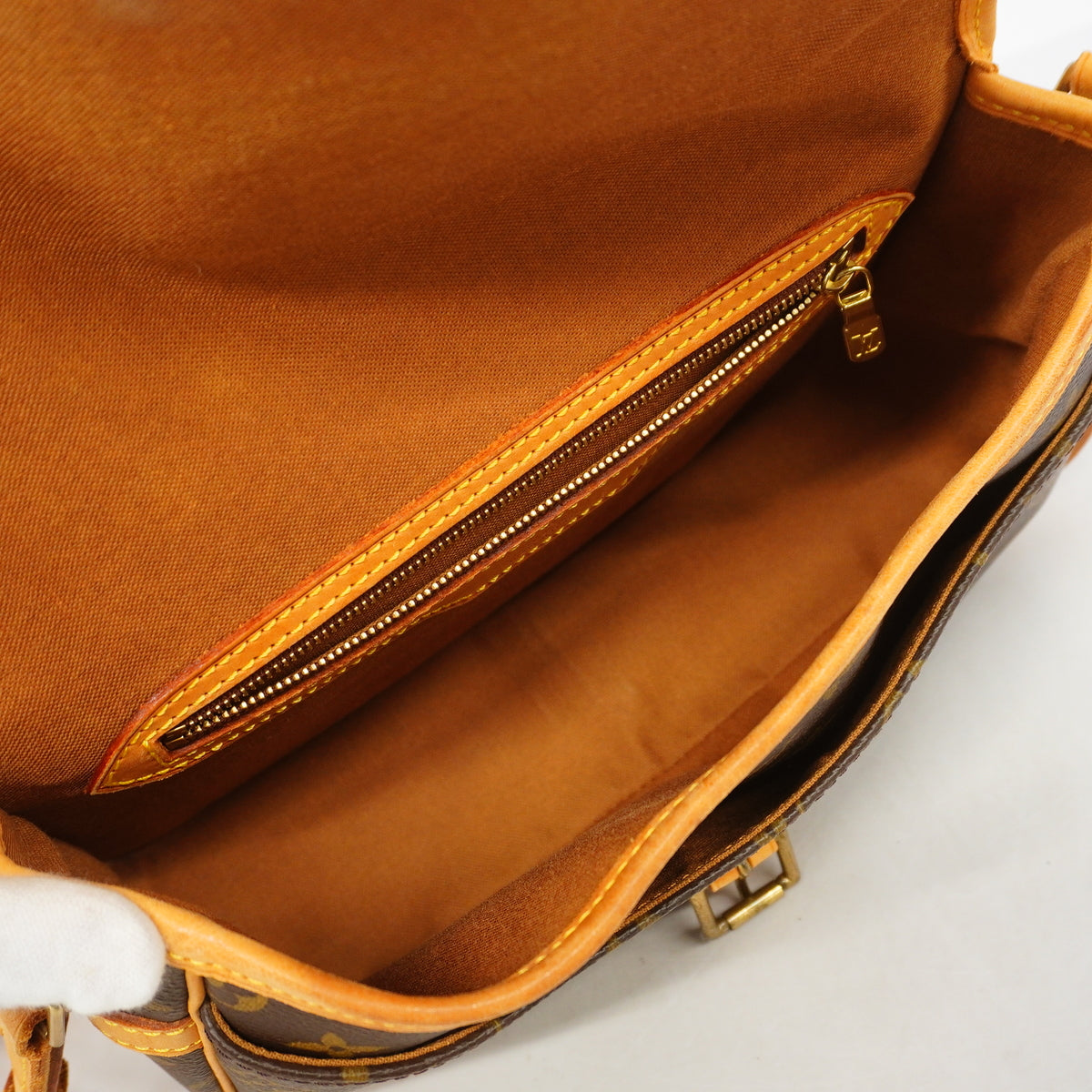 【6hf6143】ルイヴィトン ショルダーバッグ モノグラム ソローニュ M42250 ブラウン【中古】レディース