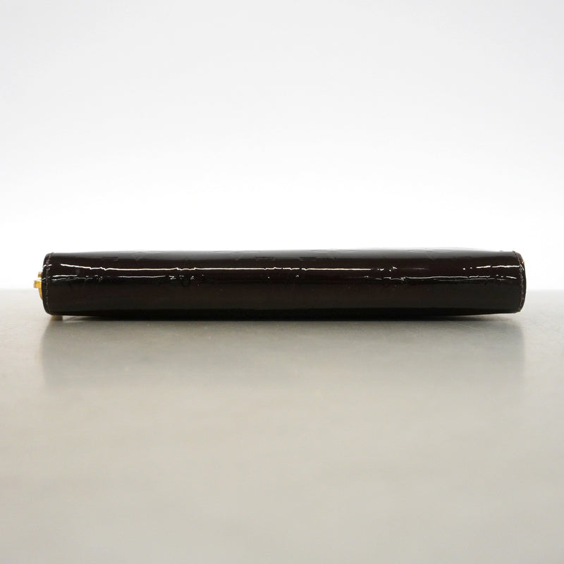【6hf6149】ルイヴィトン 長財布 ヴェルニ ジッピーウォレット M90416 アマラント【中古】レディース