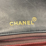【6hf6154】シャネル ショルダーバッグ ミニマトラッセ チェーンショルダー ラムスキン ブラック ゴールド金具【中古】レディース